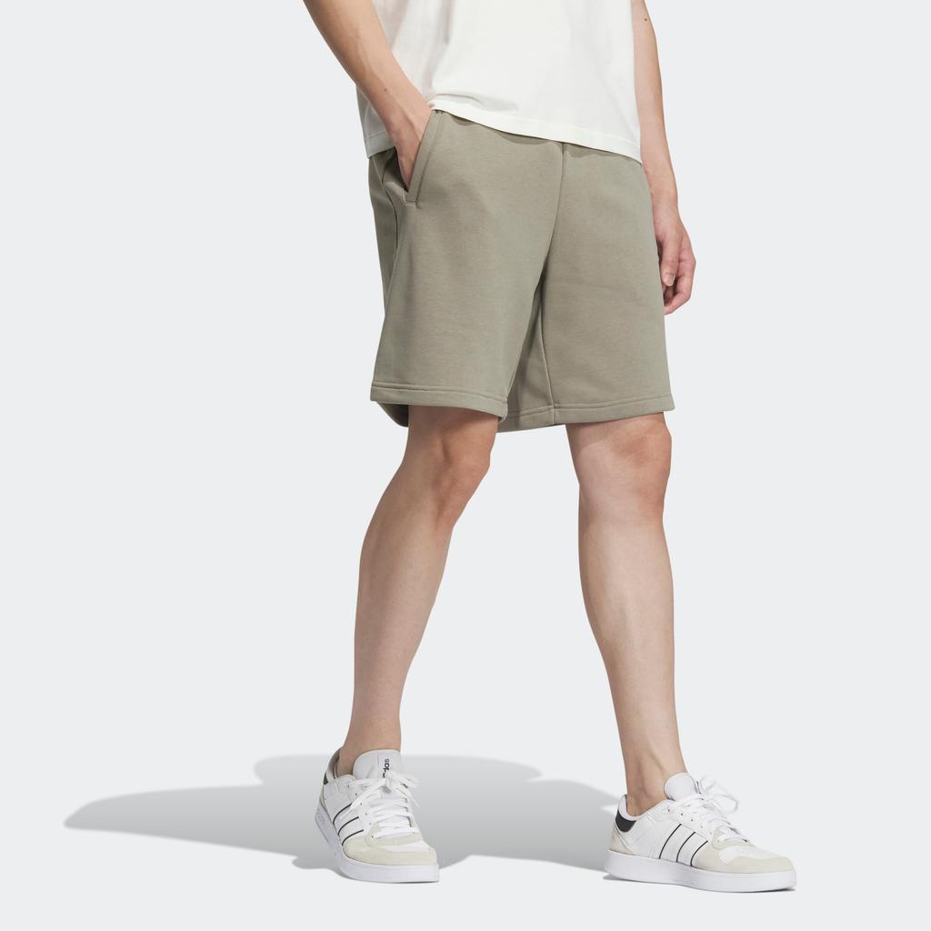 Adidas Neo Essentials Shorts With Plain Logo Unisex Shorts Pebble-Silver-Grey IA4968