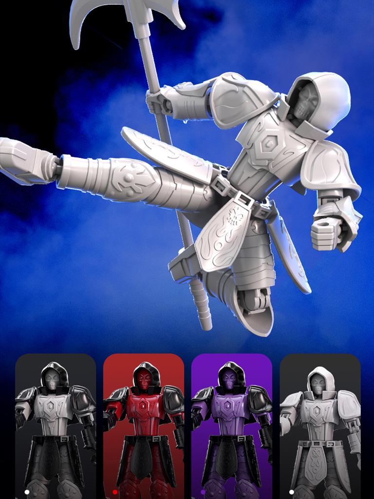 Lucky 13 Movable Joint Doll King Arthur Lich King Knight Robot Assembly Toy Model Boy Gift