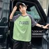 Clearance: Boys' Cartoon Print Cotton T-shirt - Short Sleeve, Round Neck, Color Block, Versatile Summer Top