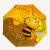 Custom Name Maya the bee Theme Automatic Umbrella, Lightweight & Portable, 8 Rib, Perfect for Outdoor Travel, Birthdays, Christmas, Gifts.