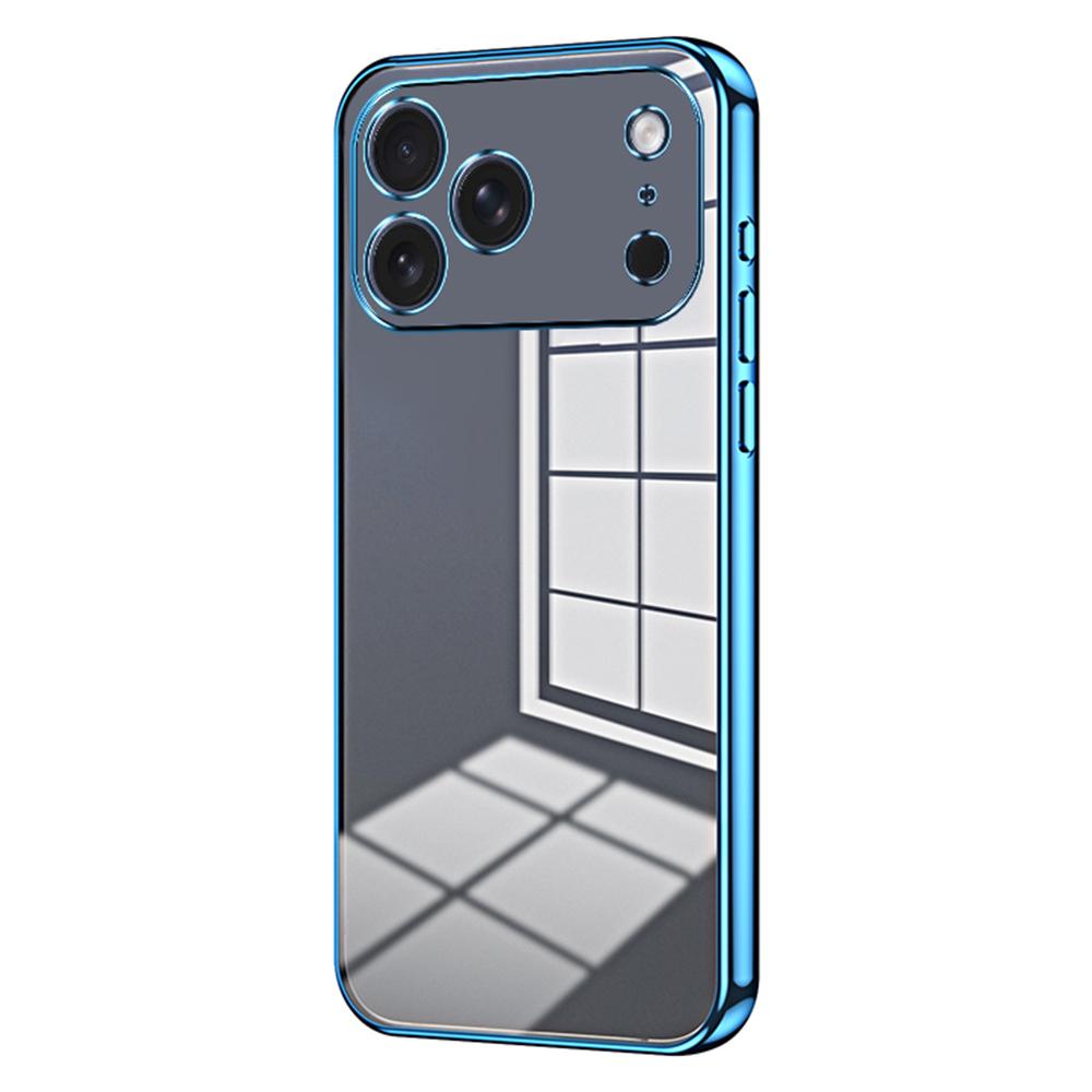 Etui do iPhone 17 Pro Max z galwanizowaną ramką, miękkie etui TPU na telefon