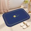 High Quality Anti-Mold Diatom Mud Rubber Bath Mat Custom Shape Water Absorbent Shower Rug for Bathroom