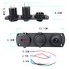 12V Fast Charger Switch Pannel Dual USB Power Socket Plug Waterproof Car Charger Auto Socket for Car Boat for Car Charging