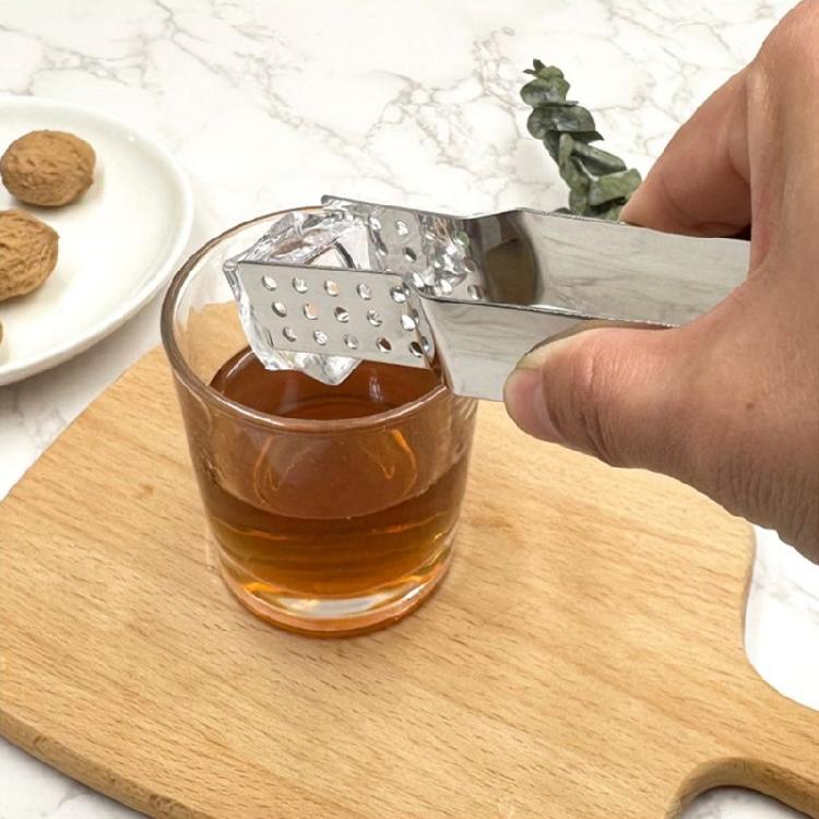 Multifunction Teas Press And Filter Tool Ergonomic Squeeze Mechanism Steel Teabag Tongs For Multiple Beverages Type