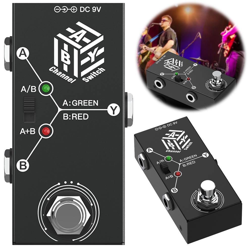 

ABY Box Line Selector Metal Casing ABY Line Guitar Effect Pedal Anti-slip ABY Line Selector for Electric Guitar Bass Australia