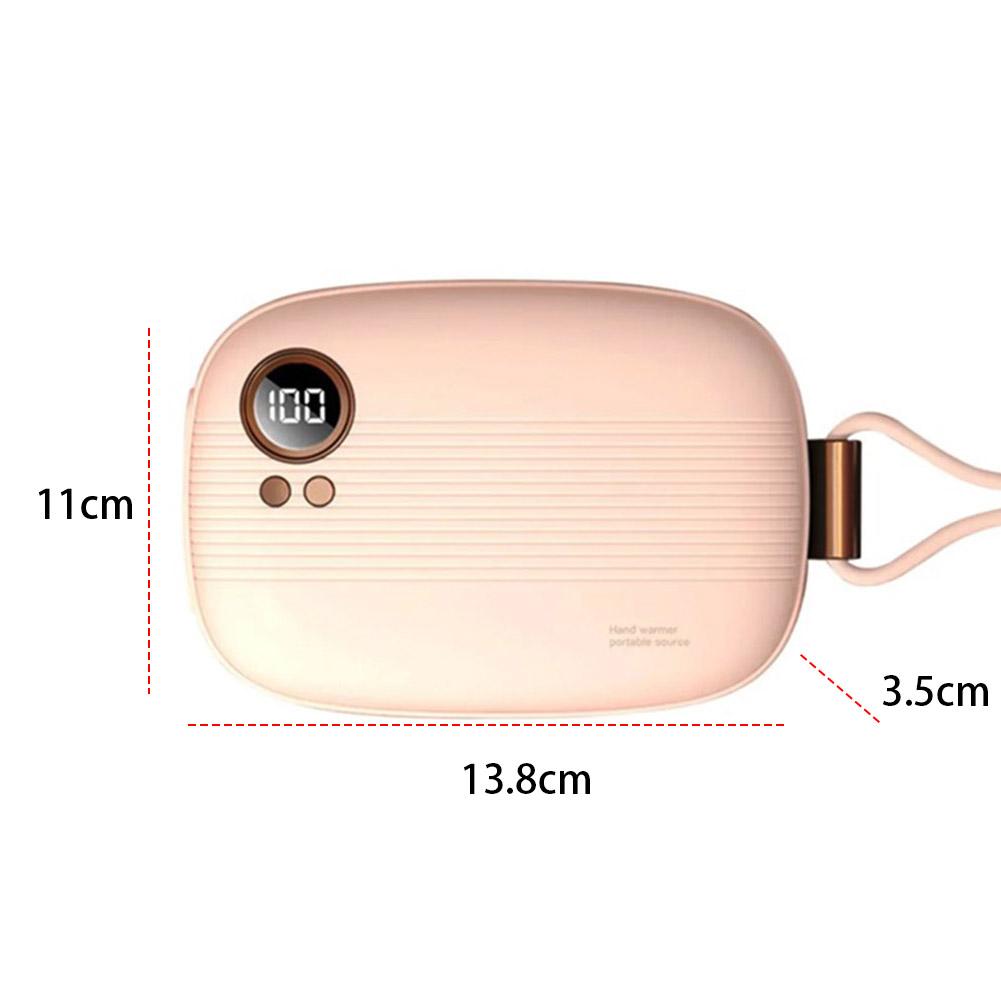 Portable Hand Warmer Electric Hand Warmer with Hanging Rope Mini Hand Warmer Heater Powerbank Hand Heater for Indoor Outdoor