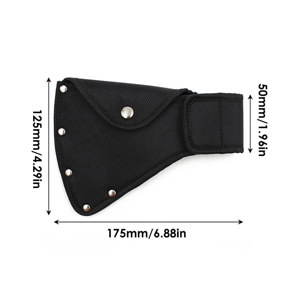 

Outdoor Nylon Axe Protective Cover Thicken Nylon Small Hatchet Head Cover Waist Hangable Hatchet Axe Cover For Camping Axe чорний