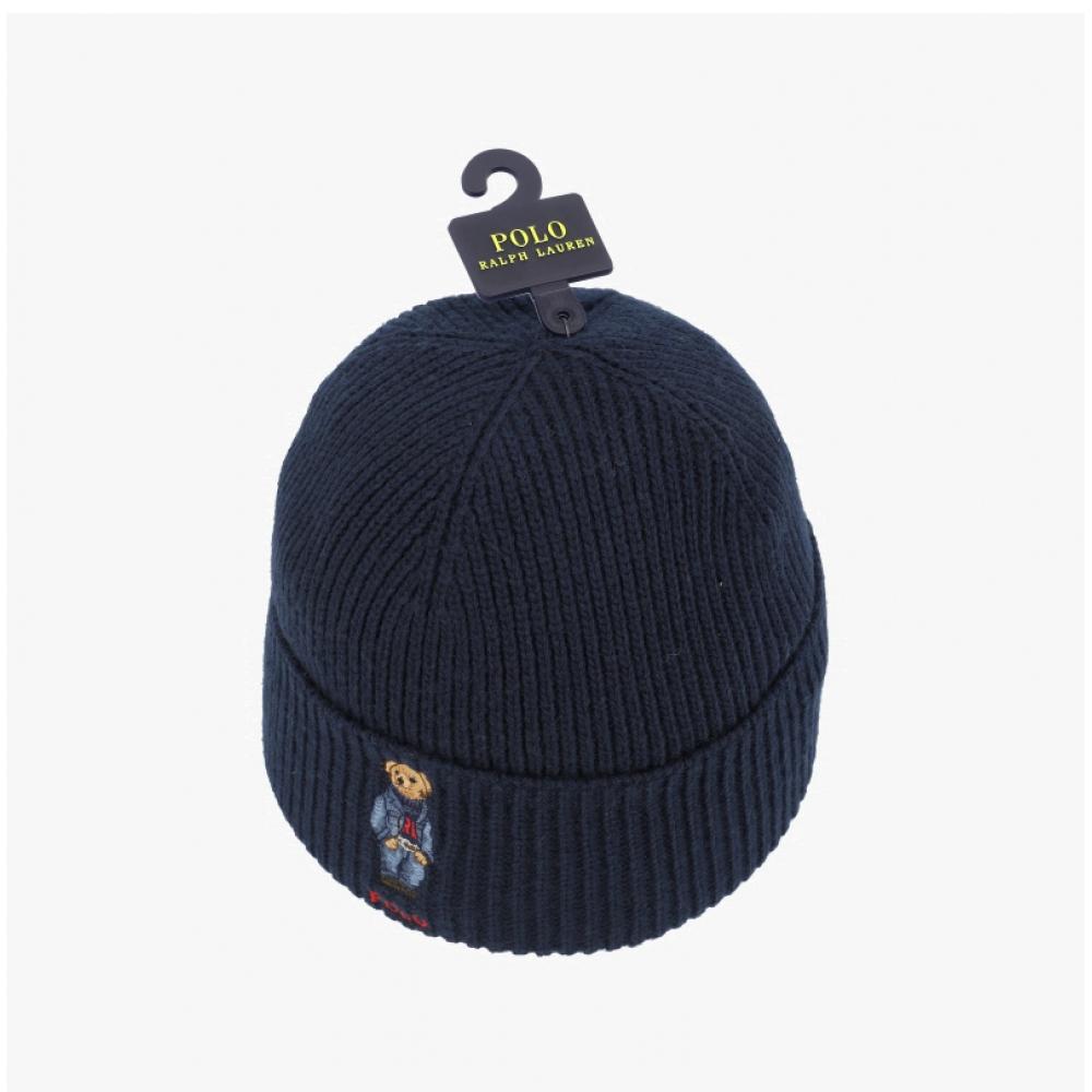 Polo Ralph Lauren Solid Denim Bear Knit Beanie Pc1463 433