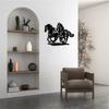 Elegant Horse-Shaped Metal Wall Decor - Perfect for Home Room Decor and Stylishly Enhancing Your Living Space