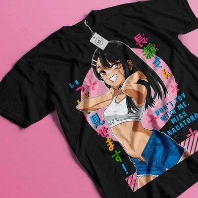 Koszulka Miss Nagatoro Nie drażnij mnie Kawaii Hentai Anime Girl Koszulka Wszystkie rozmiary