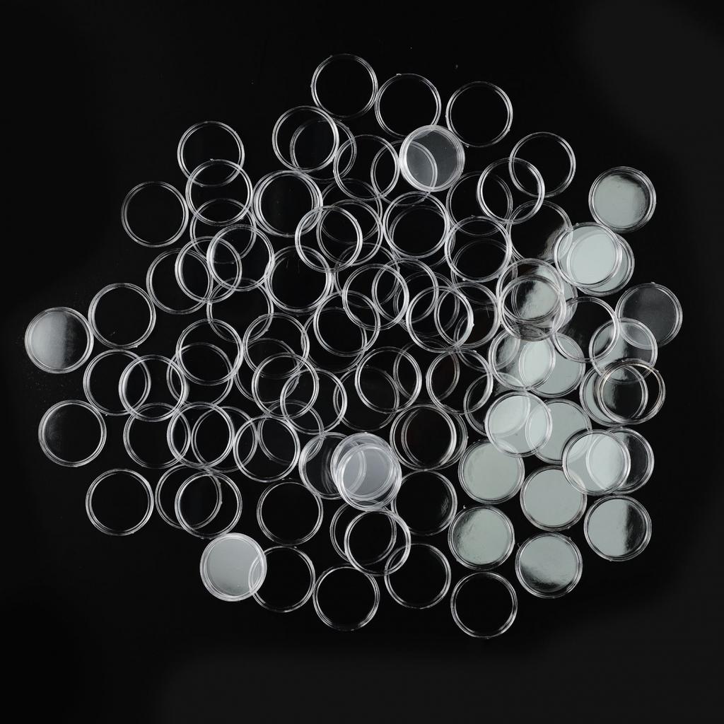 Pudełka na monety do przechowywania Etui Ochrona Akcesoria kolekcjonerskie 100 szt.