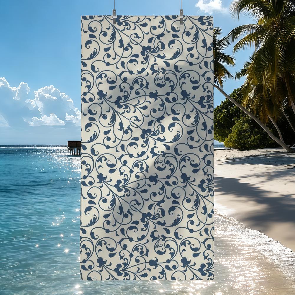 Baroque Rococo style Print Towel Quick Drying Beach Towels Are Suitable For Swimming Pools Camping Yoga And The Gym