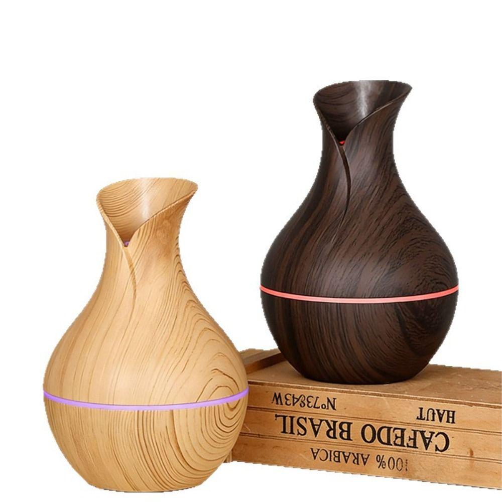 Wood Grain Essential Oil Diffuser Ultrasonic Mini Mist Maker Mist Air Purifier  Bedroom Use