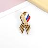 Patriotic Russia Victory Day Commemorative Pin Secure Closure Brooch Badge Accessories for Formal Event