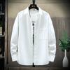 Promotional Fashionable Japanese Style Long Sleeve Pure Cotton Casual Shirt Youth Loose Outerwear Student Shirt Wear Resistant