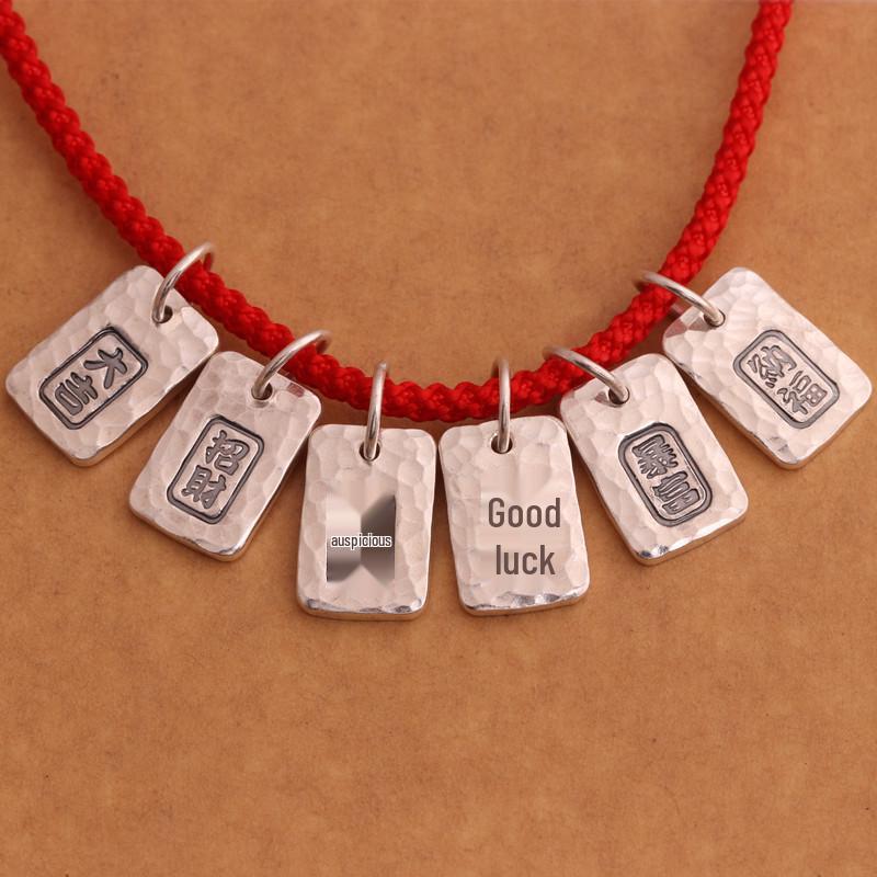 S999 Sterling Silver Smooth Drip Pendant Charm, Engravable Tag for Men, Women, Couples.