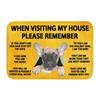 Please Remember Staffordshire Bull Terrier House Rules Doormat Mat Anti-Slip Kitchen Bath Living Room Entrance Rug Carpet