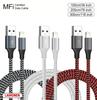 1M 2M 3M USB A To Lightning MFi Certified Cable For 14 13 12 11 X XR Pro Max Fast Charging Cable Charger Data Wire Cord