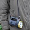 Solar Flashlight LED Rechargeable Flashlights 3 Modes Bright Energy-Efficient Waterproof Spotlight for Hunting Home Inspection