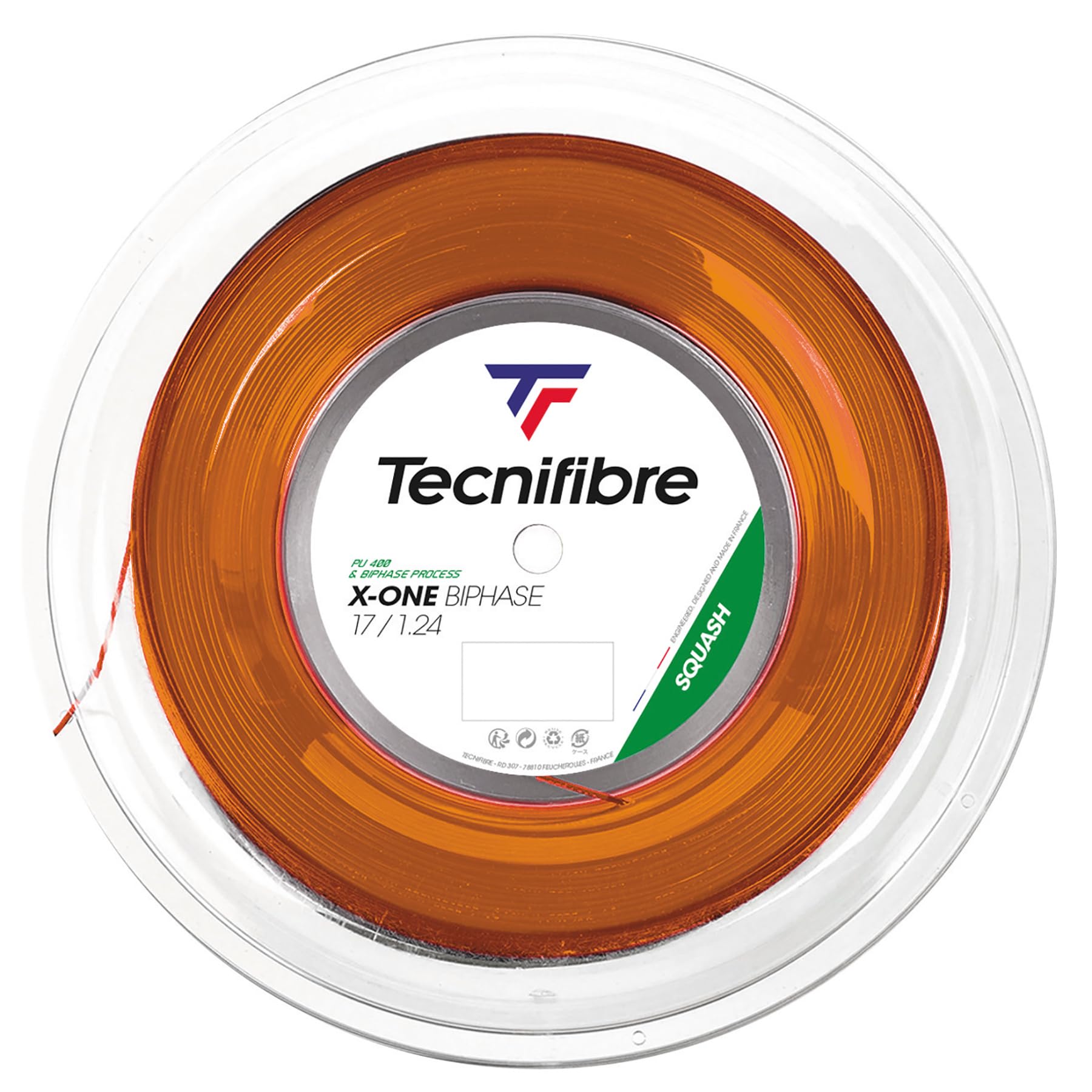 

Tecnifibre String 18 Gauge Orange Reel X-One Bi-Phase помаранчевий