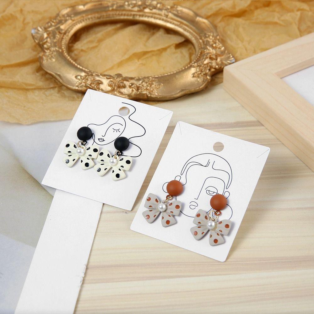 100PCS Paperboard Necklace Paper Card Beauty Jewelry Cardboard Earring Display Card  Jewelry Packing