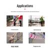 Red and White Safety Warning Barrier Tape