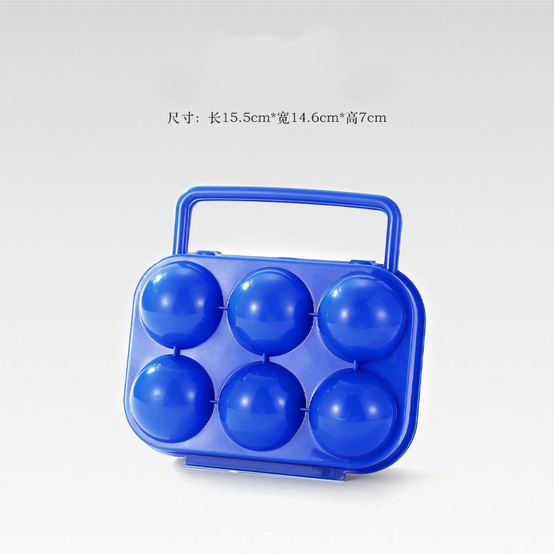 6/12 Grid Egg Storage Box Plastic Travel Portable Kitchen Utensils Outdoor Picnic BBQ Camping Tableware Camping Gear