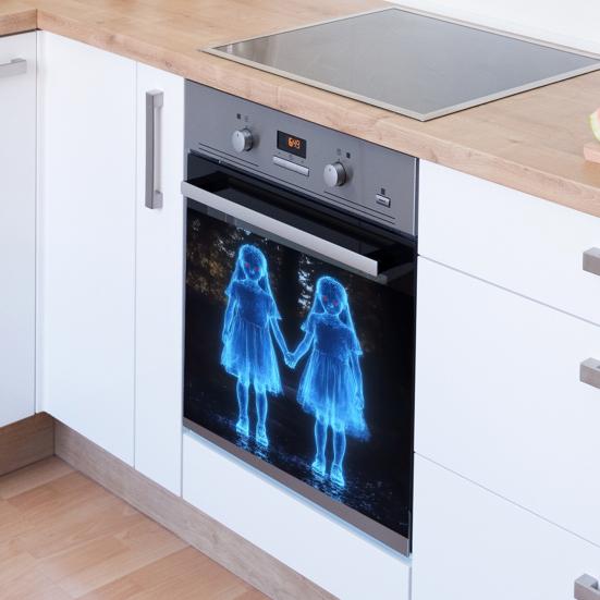 Halloween Wall Sticker Self Adhesive Scary Twins Sticker Spooky Movie