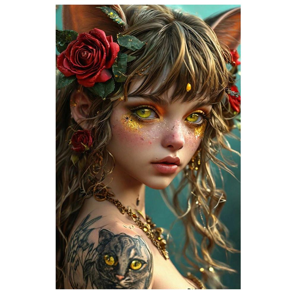 5D Diamond Painting Girl Owl Frog Cat Butterfly Picture Full Diamond Mosaic Elf Embroidery Cross Stitch Kits Art Home Decoration
