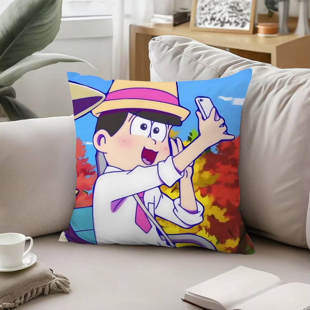Anime M-Mr. Osomatsu-S Throw Pillow Covers Pattern Cushion Cover Suitable For Sofa Bedroom Car Pillow Cover
