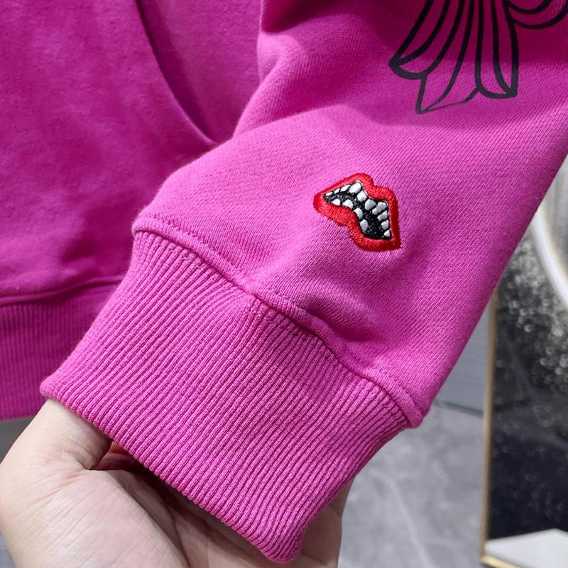 8395 CHROME HEARTS 2025 New Spring and Autumn Plus-size Thin Style Classic Style Logo Hooded Sweatshirt for Couples