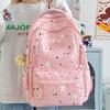 Backpack Korean Version of College Wind Stars Lightweight Cute Backpack Campus Class Sweet Outdoor Travel Student Schoolbag