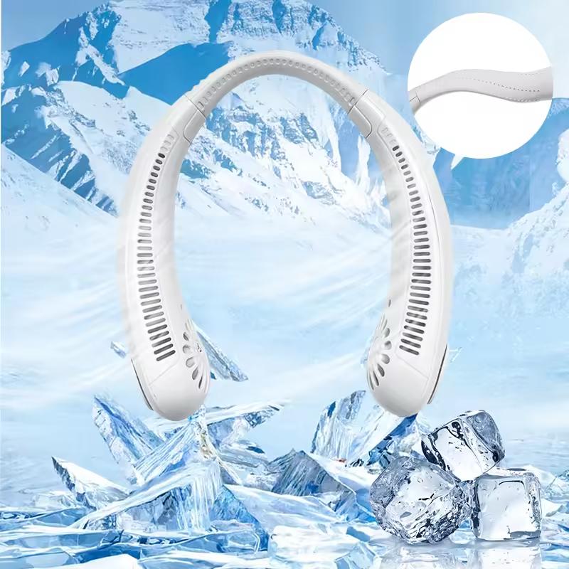 Personal Mini Portable Neck Fan Household Cooling Fans From Around Your Neck Wearable Sport Neck-hanging Fan