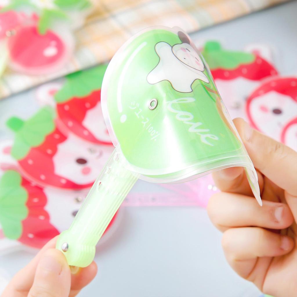 Ventaglio Portatile Pieghevole Creativo a Forma di Frutta Cartoon per Bambini - Ventaglio Portatile in Plastica Fresco per l'Estate