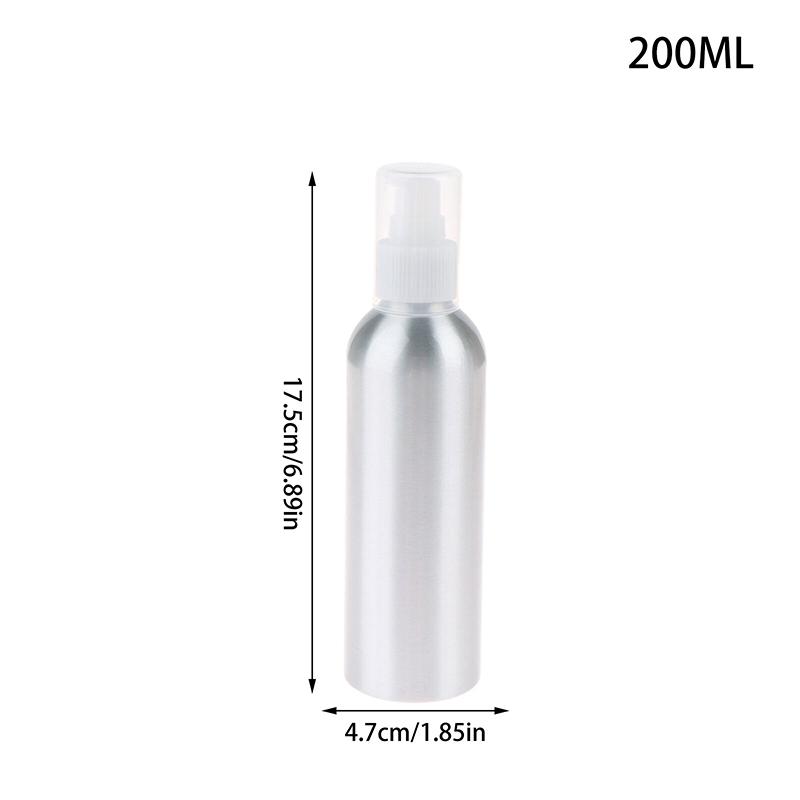 30-150-500Ml Aluminum Liquid Bottle Portable Lotion Dispenser Empty Container Refillable With Full Cover Cap For Cosmetics