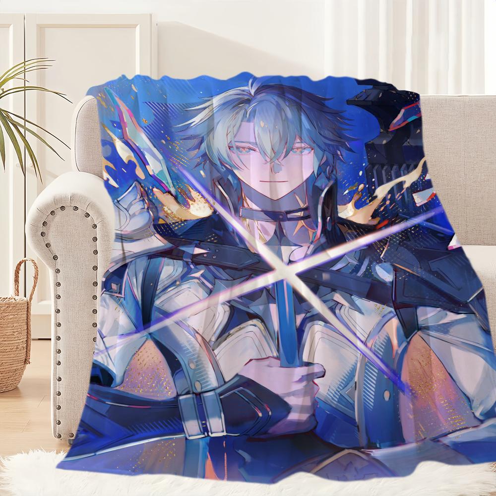 Honkai Star Rail Wiki Фейнон Плед Плед для Дивана Дивана Путешествий Дома Походов Пикника Кровати Постельное Фланелевый Плед подарок на день рождения 30x40in