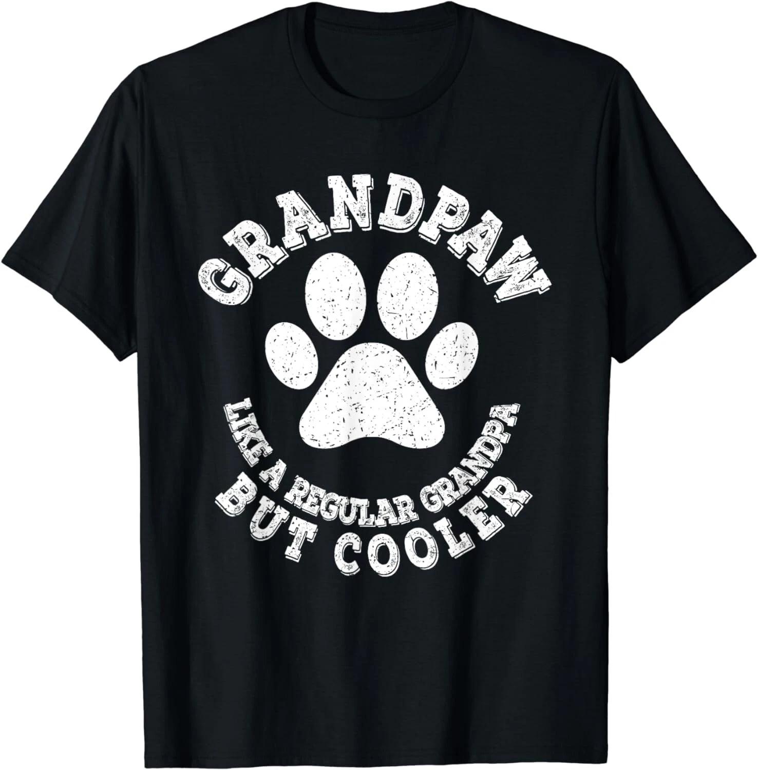 Grandpaw Dog Grandpa Grandfather Grand Paw Retro Men Gift Unisex T-Shirt S