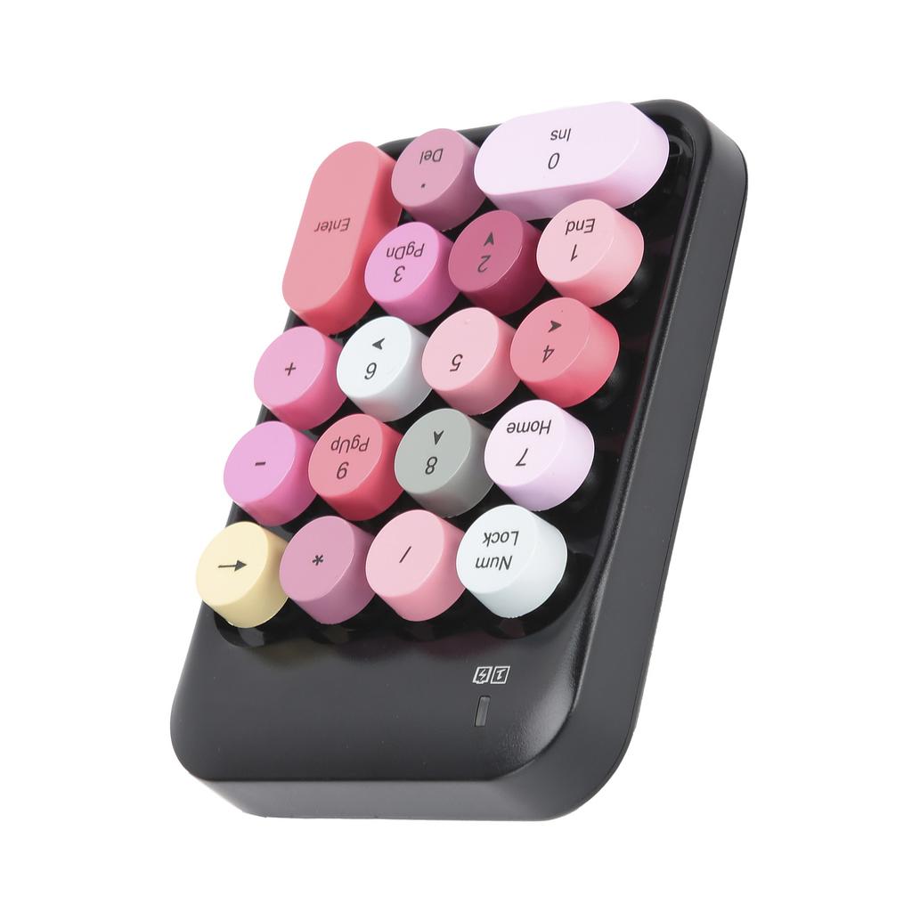 Wireless Numeric Keyboard Chocolate Keycap for Game Direction Switching AK18 2.4G