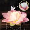 Blossom Lotus Flower Lanterns Glowing Rabbit Lotus Lantern  Festival Gift