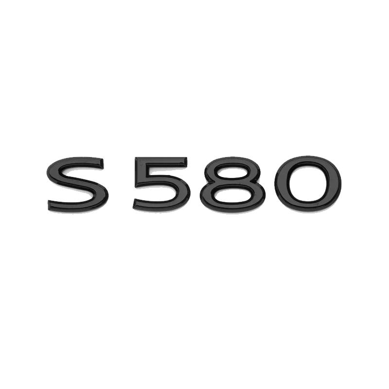 New Chrome Black Letters S480 S580 S680 V12 Emblem for Benz Maybach S Class Car Fender Trunk Rear W221 W222 Logo Sticker geu8