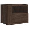 VidaXL Wall-mounted Bedside Table Brown Oak 45x30x35 Cm, Storage Cabinet, Hanging Wall Cabinet, Storage Cabinet 848323