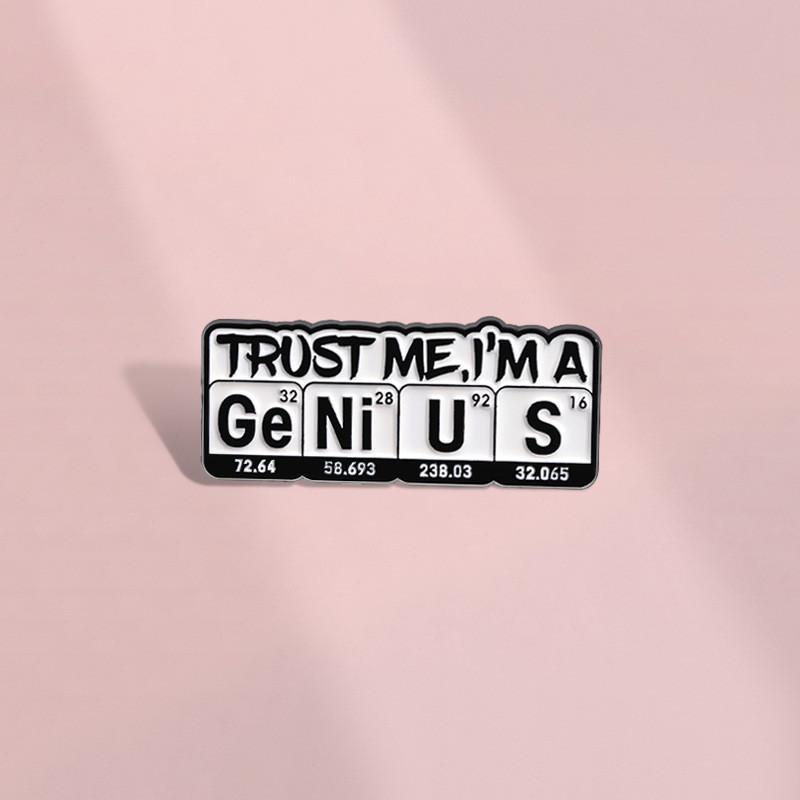 Chemical Element Multifunctional Brooch With Vibrant Colors For Accessories Fashion