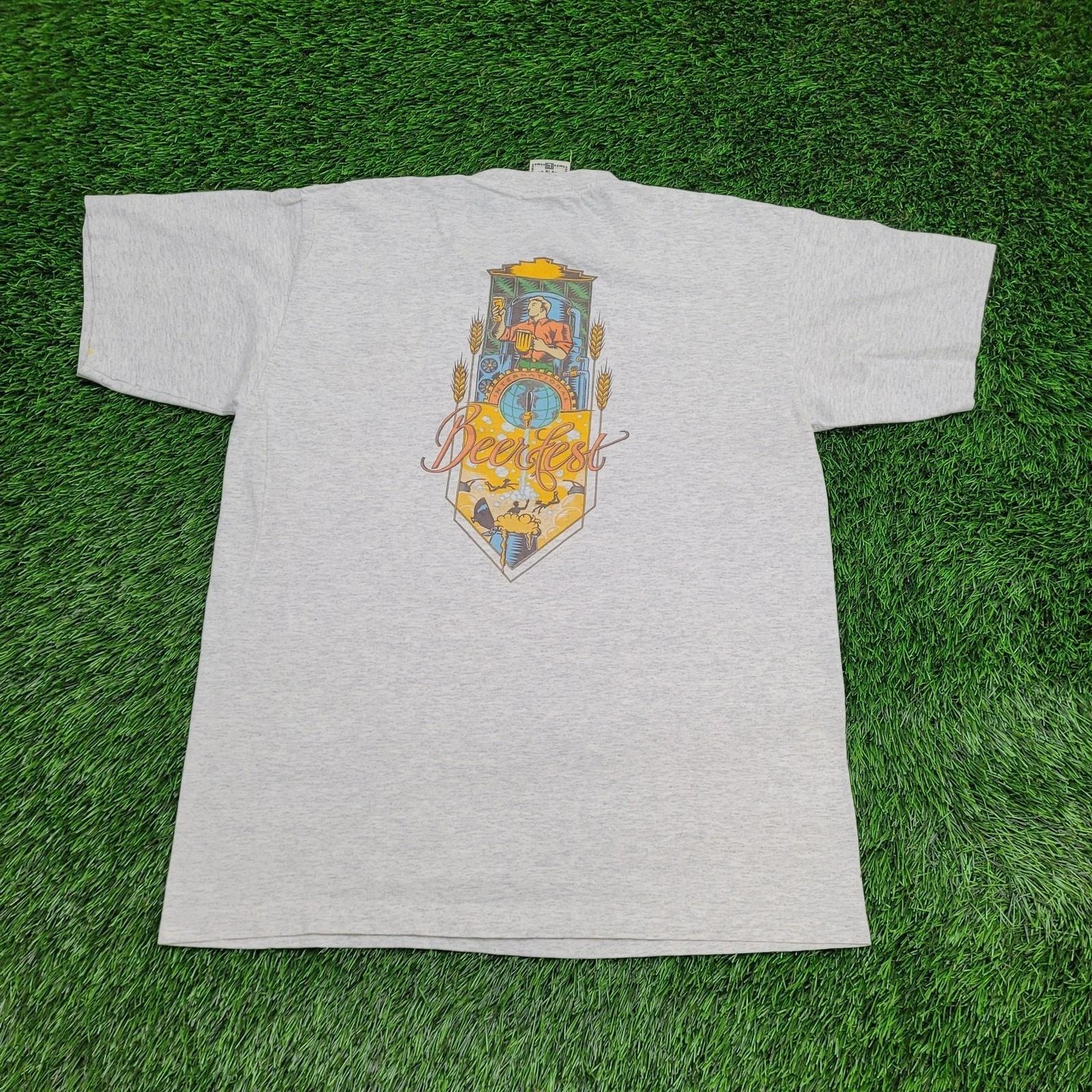 Vintage Beerfest Springfield Missouri Festival Shirt M/L 21x27 Gray S
