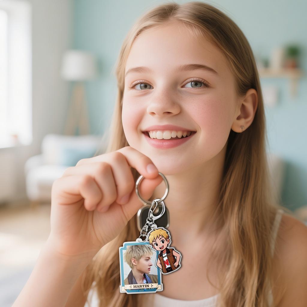 Brelok z gwiazdą słynnego boysbandu, zawieszka kolekcjonerska, kolekcjonerski, odpowiedni prezent dla fana gwiazdy