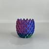 3D Printed Dragon Scale Flowerpot with Drip Tray Indoor Outdoor Succulents Herb Plants Planter Pot Container with Drainage Hole Home Garden Decoration