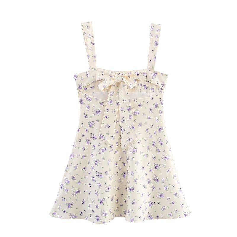 Jnleaog Spring New Arrival Women's Clothing Fashion Style French Fashion Print Texture Short Dress 4661364