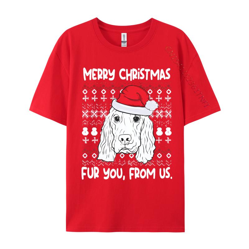 Hip Hop Cocker Spaniel Christmas Funny Dog Lover Tshirt Men T Shirt Funny Cotton Tops Tees Party Printed Tshirt