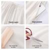 Huili Women's High-Waist Wide-Leg Cropped Casual Pants