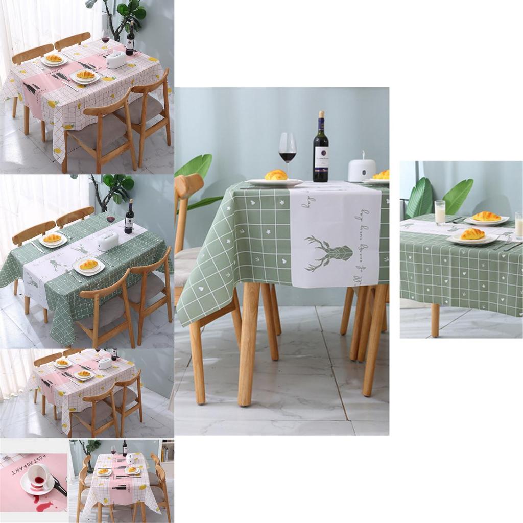 Chic Waterproof Oilproof Tablecloth Cover Protector Ideal For Stylish Dining Spaces