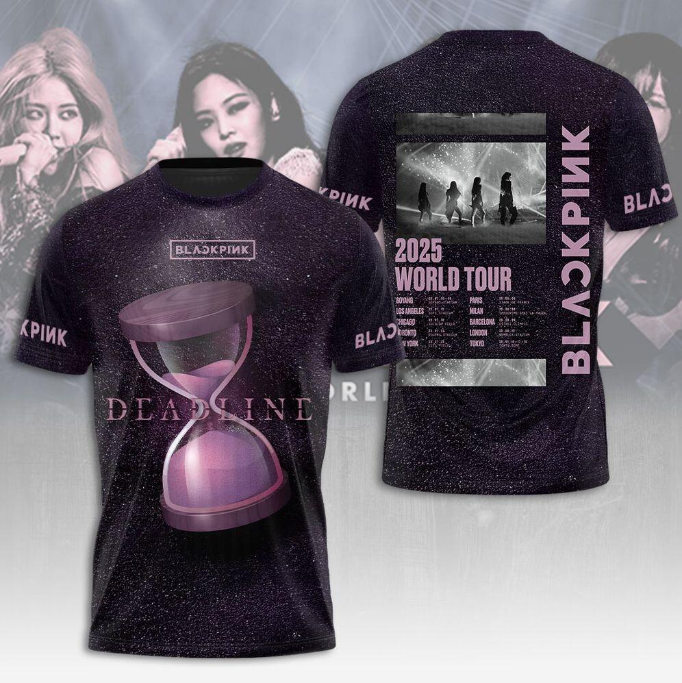 BLACKPINK Deadline World Tour 2026 3D T-Shirt XXL